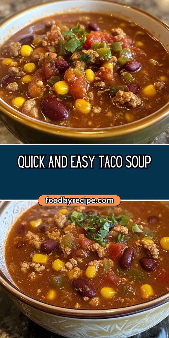 Quick and Easy Taco Soup Recipe