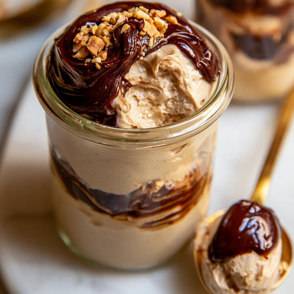 Creamy Cottage Cheese Peanut Butter Mousse | High Protein Dessert