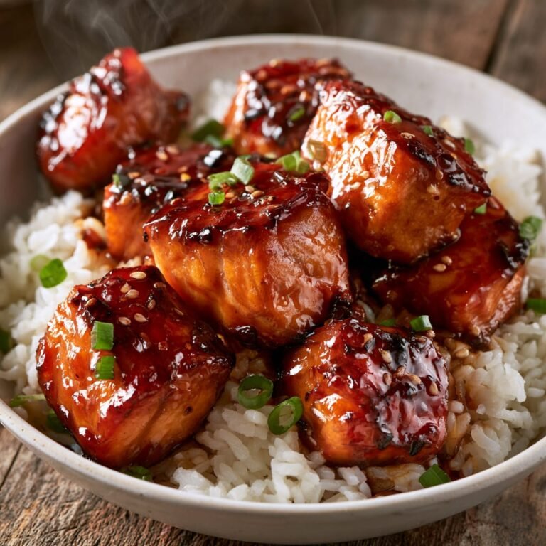 Crispy Honey Garlic Salmon Bites | Easy High Protein Recipes