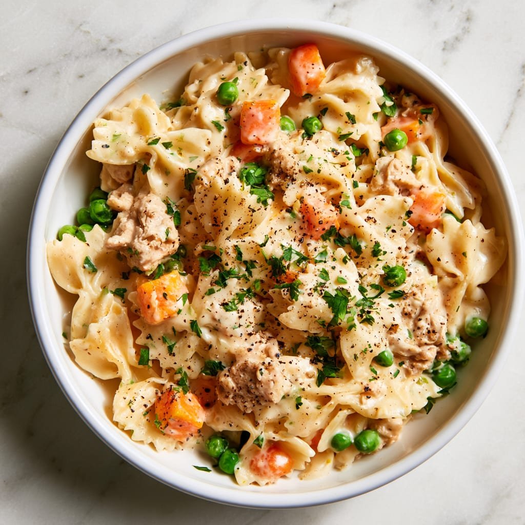 Healthy Ground Turkey Pot Pie Pasta | Easy Dinner Recipe